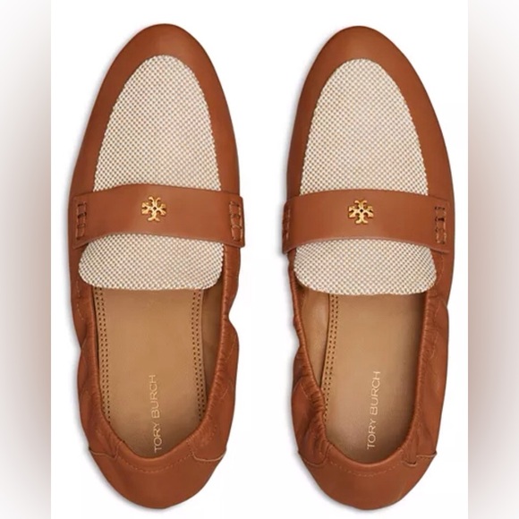 NWOT: Tory Burch - Ballet Loafers (Sheep Plume-Napa) women’s in size 8.5 - Picture 1 of 4